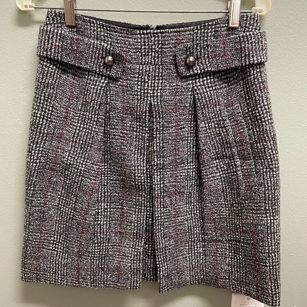 Carlisle Plaid Wool Skirt